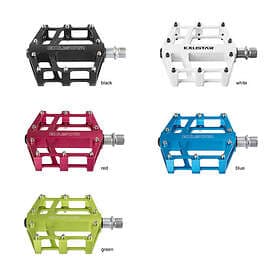Exustar E-PB525 Platform Pedals Light Red (Black) Black 366G