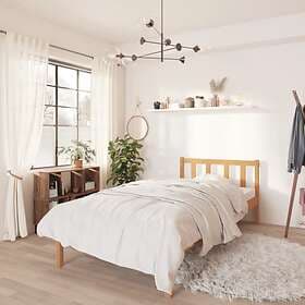 vidaXL Bed Frame honungbrun massiv furu 90x190cm
