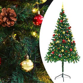 Be Basic Plastgran With Julkulor Och Led 180cm