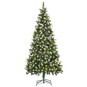 Be Basic Plastgran With LED Och Kottar 210cm