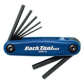 Park Tool AWS-10C Folding Hex Wrench Set AWS-10 Multi Tool