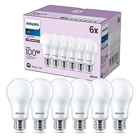 Philips Standardlampa LED 1521lm 2700K E27 13W 6-pack