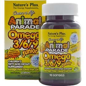 Nature's Plus Animal Parade Omega 3-6-9 Junior 90 Capsules