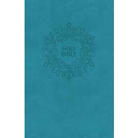 NKJV, Value Thinline Bible, Large Print, Leathersoft, Blue, Red Letter, Comfort 