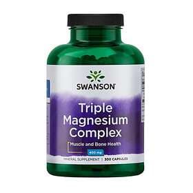 Swanson Triple Magnesium Complex 400mg 300 Capsules