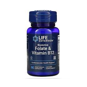 Life Extension BioActive Folate & Vitamin B12 90 Capsules