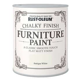 Rust-Oleum Chalky Finish Furniture Paint Antique White 750ml