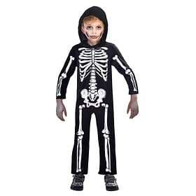Amscan Skelettdräkt Med Luva 8-10 År