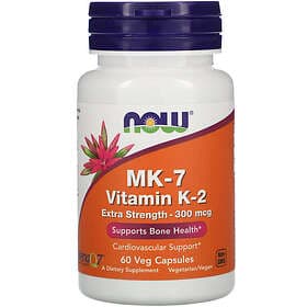 Now Foods MK-7 Vitamin K-2 300mcg Extra Strength 60 Capsules