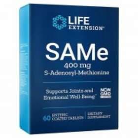 Life Extension SAMe S-Adenosyl-Methionine 400mg 60 enteric coated Tabletter