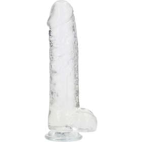RealRock Crystal Clear Realistic Dildo 25.4cm