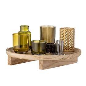 Bloomingville Sanga Tray with Votive Candle Holders 8-pack