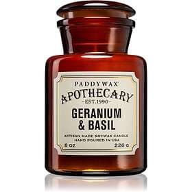 Paddywax Apothecary Geranium & Basil Scented Candle 226g