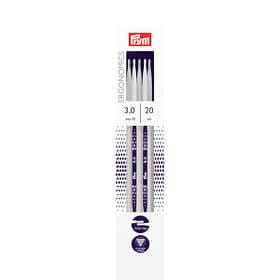 Prym Ergonomics Strumpstickor Plast 20cm 3.00mm