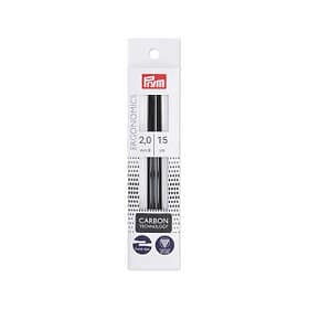 Prym Ergonomics Strumpstickor Carbon 15cm 2.00mm