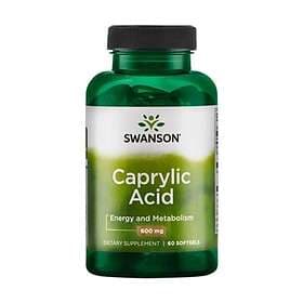 Swanson Caprylic Acid 600mg 60 Capsules