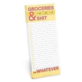 Knock Knock Groceries and Shit Make-a-List Pads