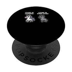 PopSockets Swappable PopGrip Living in Lawrence Unicorn