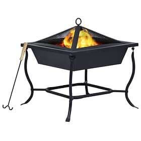 vidaXL Fireplace 45x45x45 cm Steel