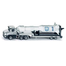 Siku Low Loader With Rocket 17.5cm