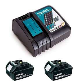 Makita 2xBL1850B + DC18RC