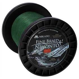 Mikado Nihonto Fine Braided Line 3000 M Grönt 0.140 mm