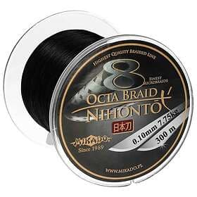 Mikado Nihonto Octa Braided Line 300 M Svart 0.350 mm