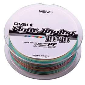 Avani Varivas Light Jigging Pe 10x10 200 M Line Flerfärgad 0.150 mm