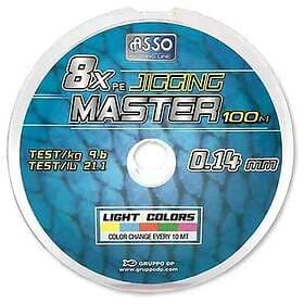 ASSO Pe Jigging Master 100 M Braided Line Flerfärgad 0.230 mm