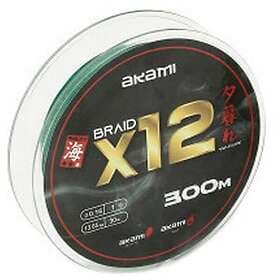 Akami Yuugure X12 Braided Line 300 M Grönt 0.200 mm