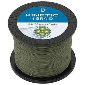 Kinetic Cyber 4 Braided Line 1200 M Grönt 0.300 mm