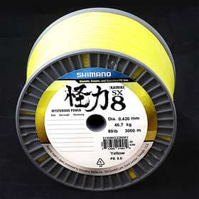 Shimano Kairiki 8 3000 M Line Gul 0.100 mm