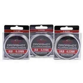 Korum Snapper Drop Shot Fluorocarbon 50 M Röd 0.190 mm