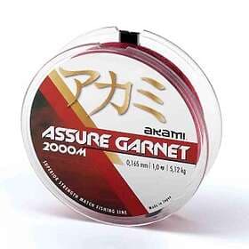 Akami Assure Garnet Monofilament 2000 M Röd 0.200 mm