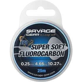 Savage Gear Super Soft Egi Fluorocarbon 25 M Lila 0.290 mm
