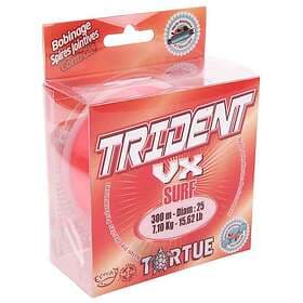 Tortue Trident Vx Surf Monofilament 300 M Durchsichtig,Röd 0.350 mm