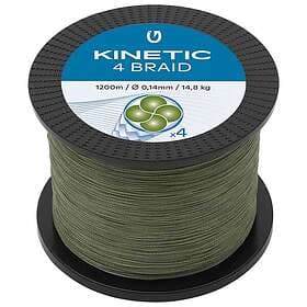 Kinetic Cyber 4 Braided Line 1200 M Grönt 0.200 mm