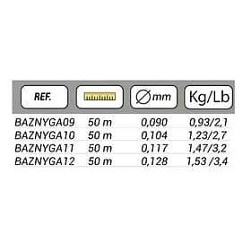 Fly Seaguar Top 50 M Fluorocarbon Durchsichtig 0.128 mm