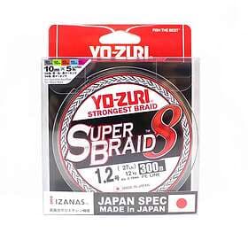 YO-ZURI Super Braid 8x 300m Multicolor 0.190mm