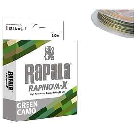 Rapala Rapinova X 100 M Braided Line Grönt 0.370 mm
