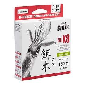Sufix Egi X8 150 M Braided Line Guld 0.165 mm