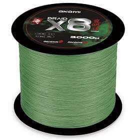 Akami Yoake X8 Braided Line 3000 M Grönt 0.260 mm