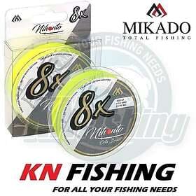 Mikado Nihonto Octa Braided Line 300 M Gul 0.080 mm