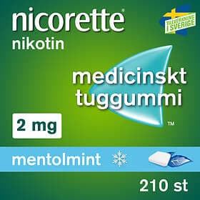 Nicorette Gum Mentolmint 2mg 210pcs