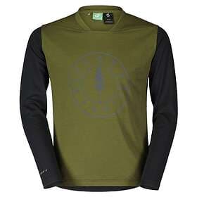 Scott Cycling Jersey Barn Trail Flow 10 DRI LS Fir Green/Black FIR GREEN/BLACK M