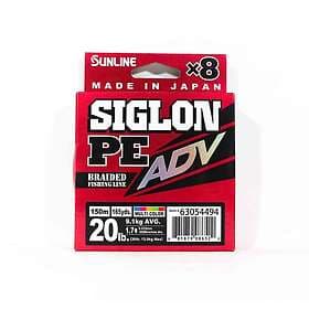 Sunline Siglon PE ADV (x8) 150m Multi Color 9.09kg/20LB 0.223mm