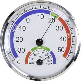 Silver Termo-/Hygrometer