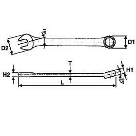 Teng Tools Combination wrench 46mm (72672850)