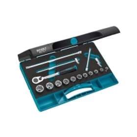 Hazet 880N-1, Hylssats, 3/8, Metrisk, 16 huvuden, 35.5 cm, 235 mm