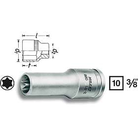 Hazet 880LG-E14, Uttag, 3/8, Metrisk, 1 huvuden, E14, 1.85 cm